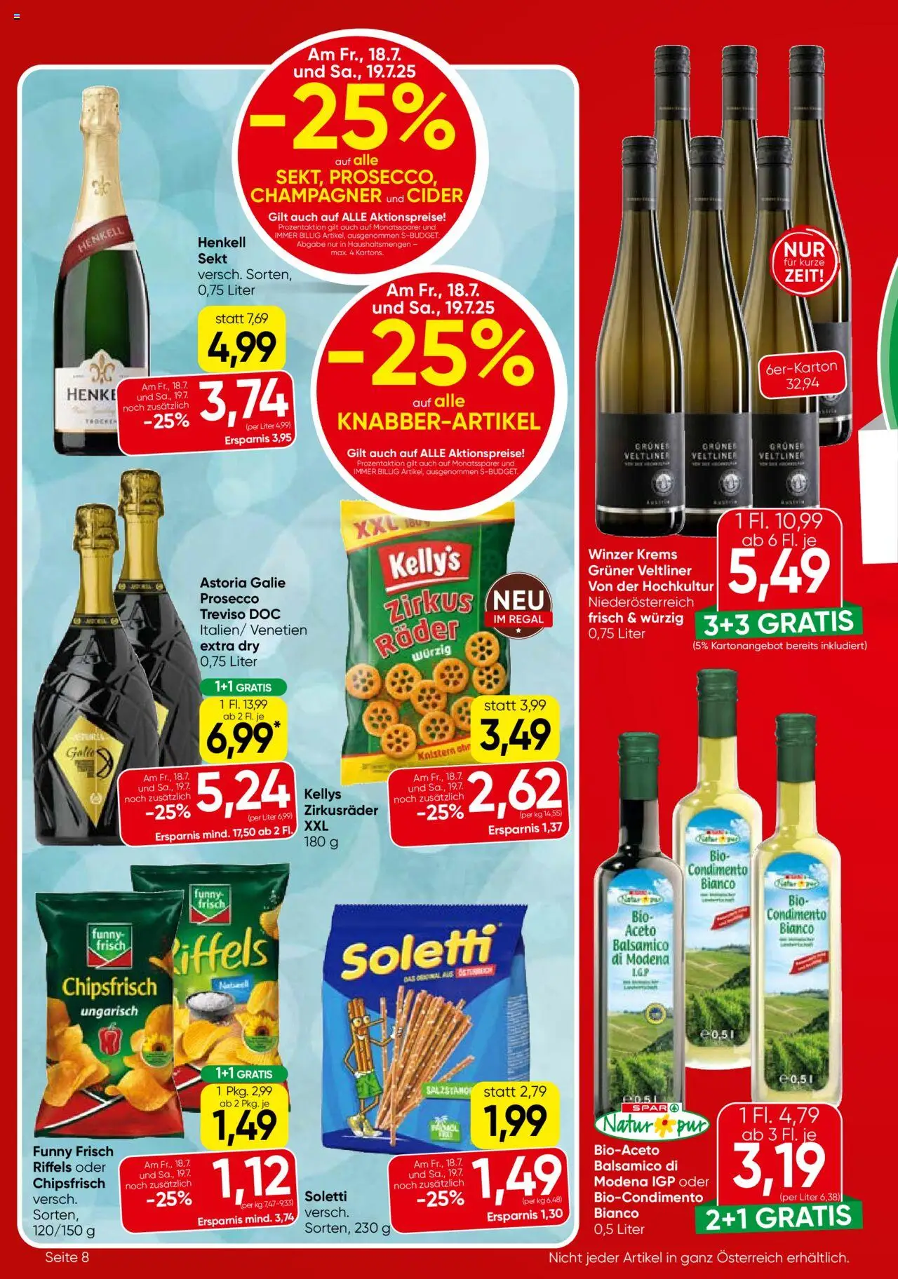 Eurospar Flugblatt - Seite 8- gültig ab 17.07.2025
