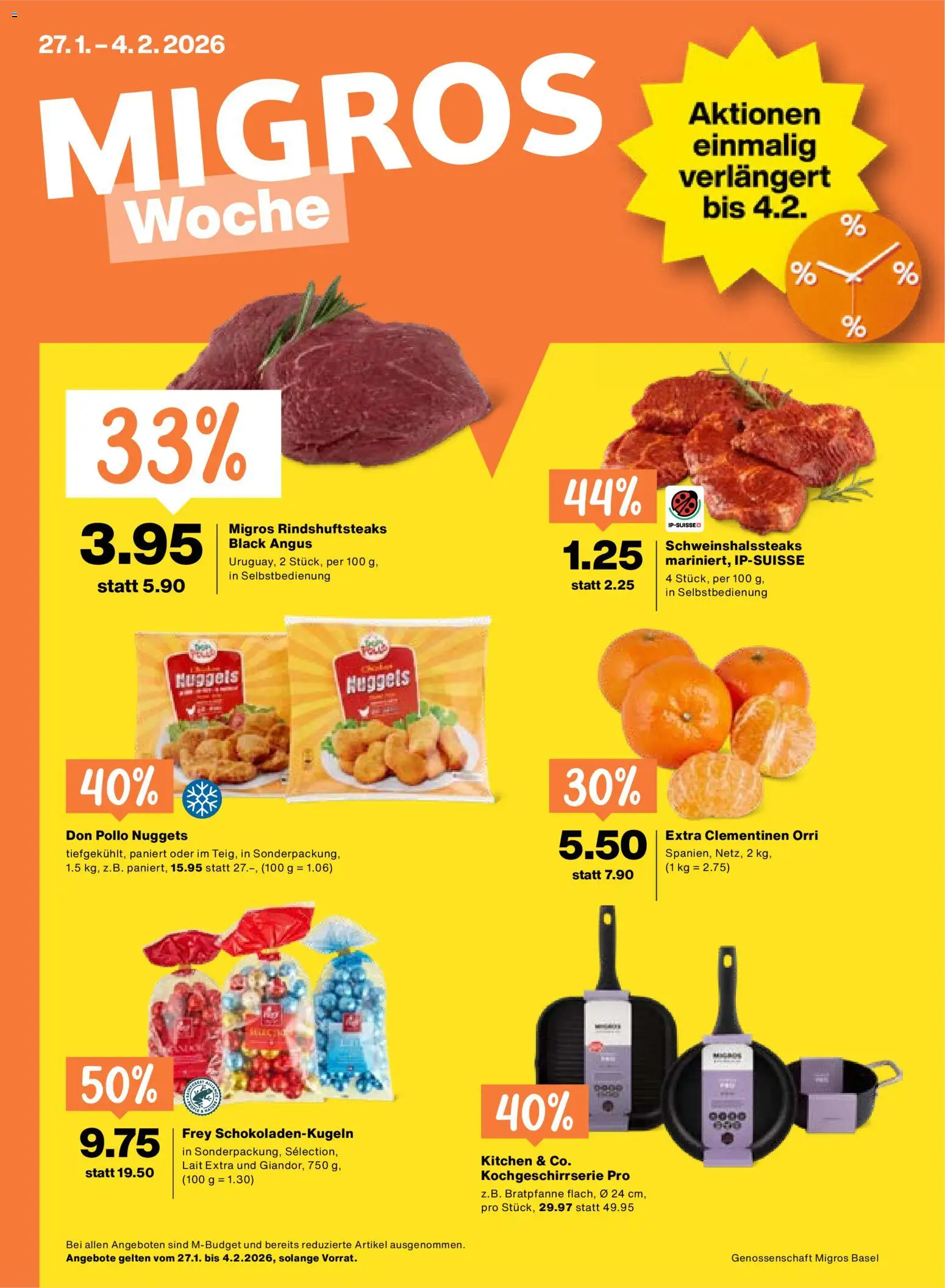 Migros Aktionen - Seite 1- gültig ab 27.01.2026