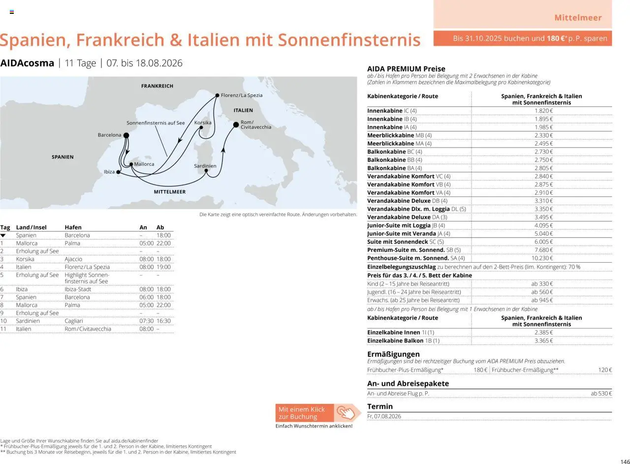 Aida Sommer 2026 - Seite 146 - gültig ab 01.03.2026