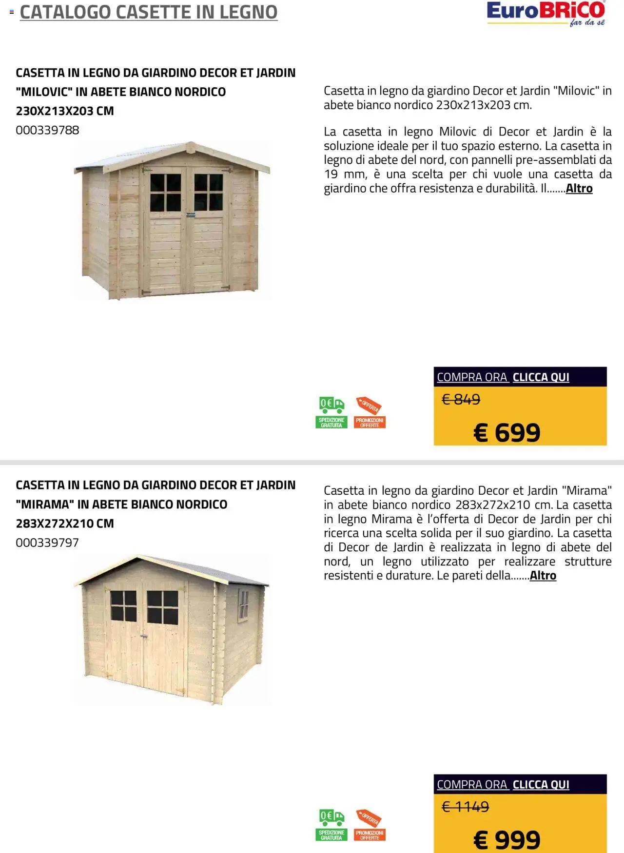 Eurobrico Casette in legno catalogo - pagina 4 - valido dal 23/07/2025