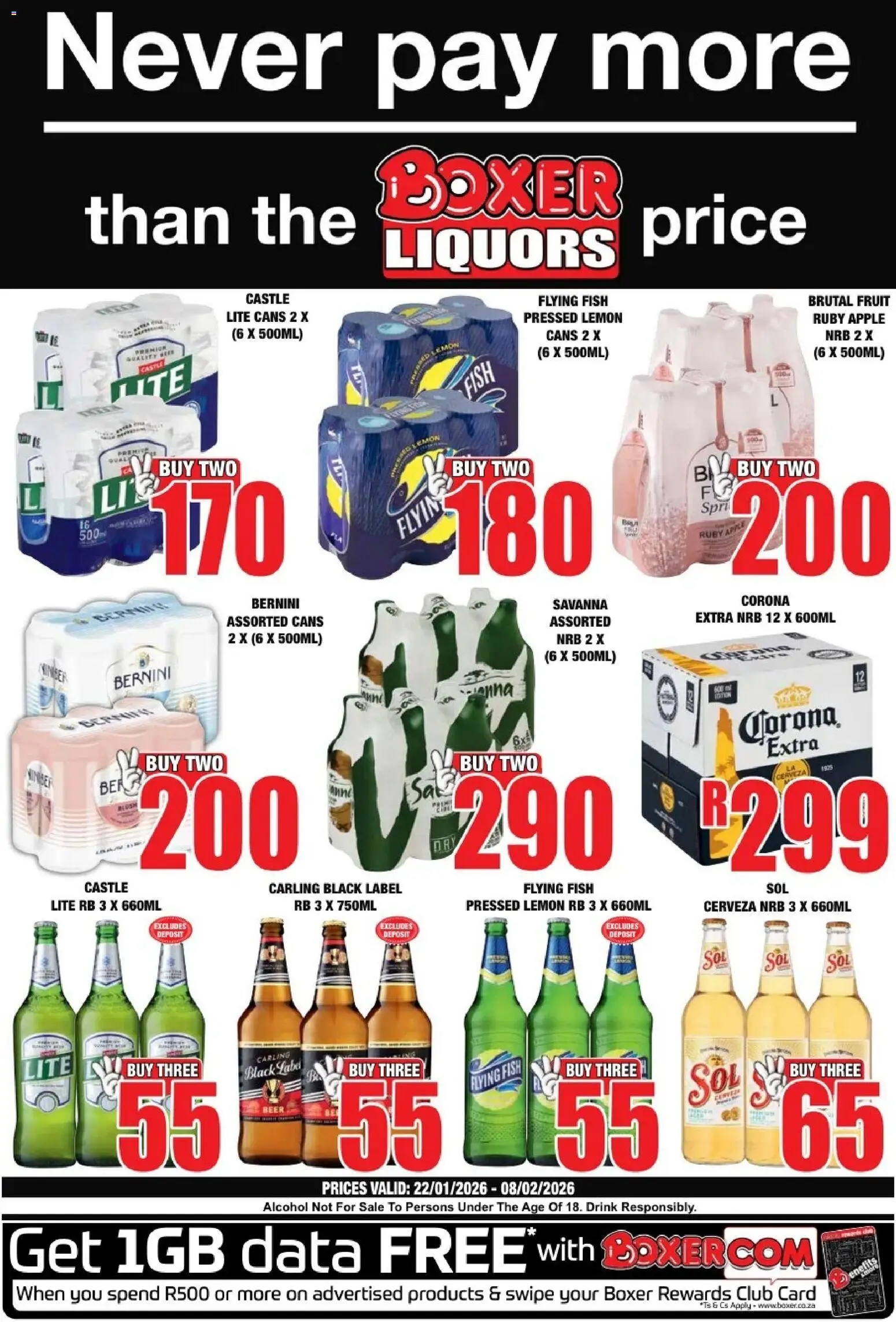 Boxer - Liquor Specials - page 1- valid from 22/01/2026
