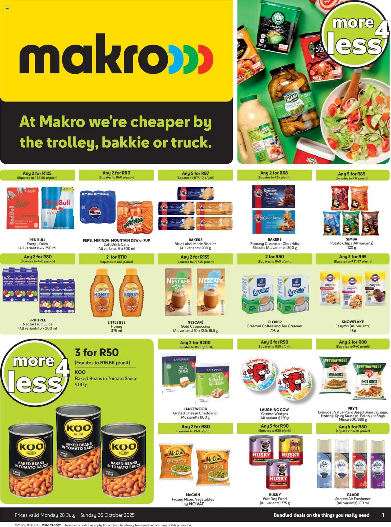 Makro - More4Less - page 1- valid from 28/07/2025