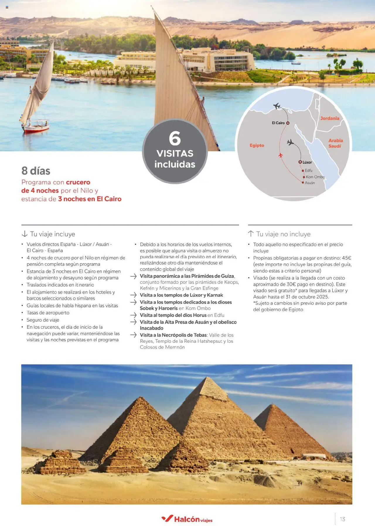 Halcón Viajes Egipto - Página de 13 - Válido desde 01/07/2025