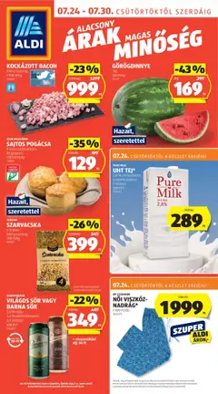 Előnézet Aldi Akciós újság érvényes 2025.07.24.-tól