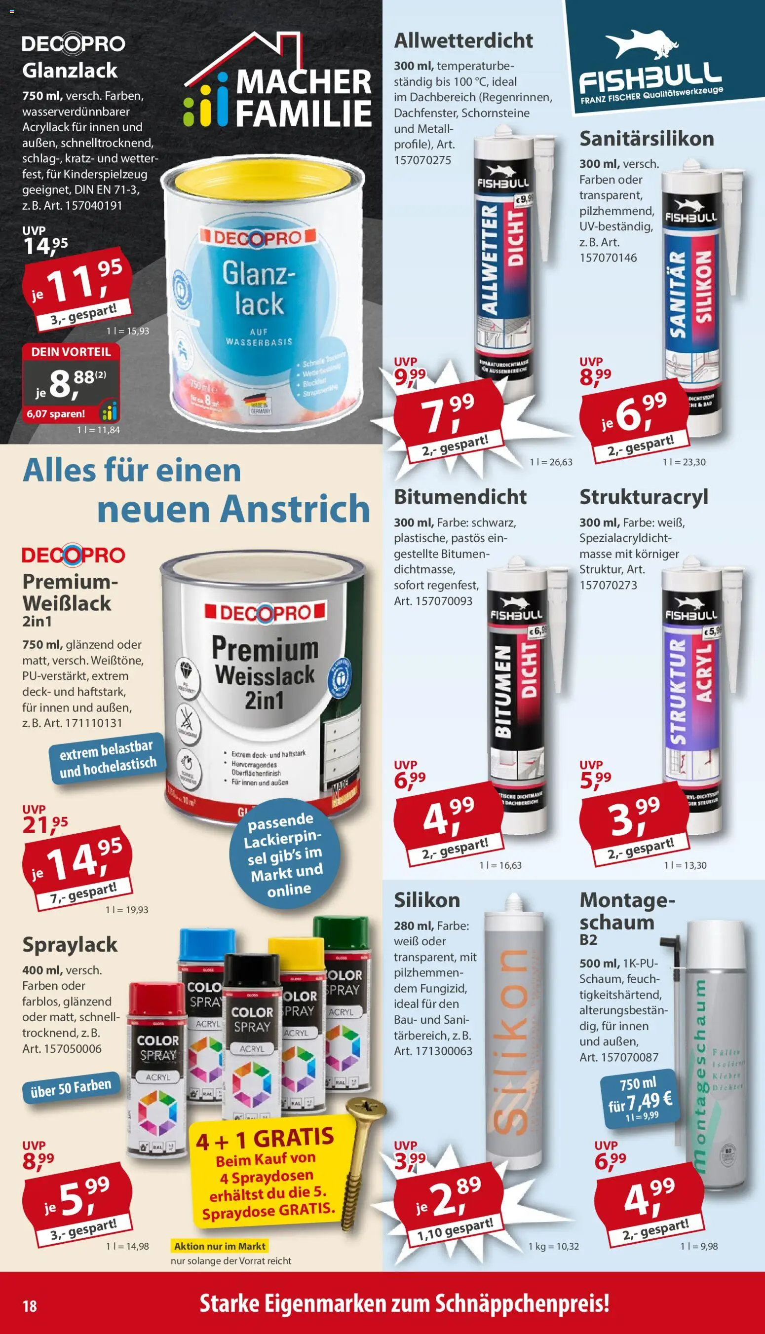 Sonderpreis Baumarkt Prospekt 	 - Seite 18 - gültig ab 07.03.2026