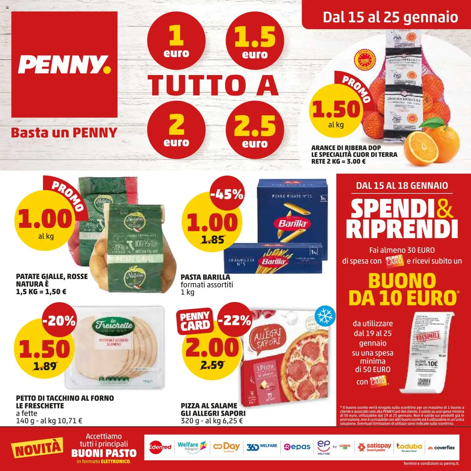 Volantino PENNY	 - pagina 1 - valido dal 15/01/2026