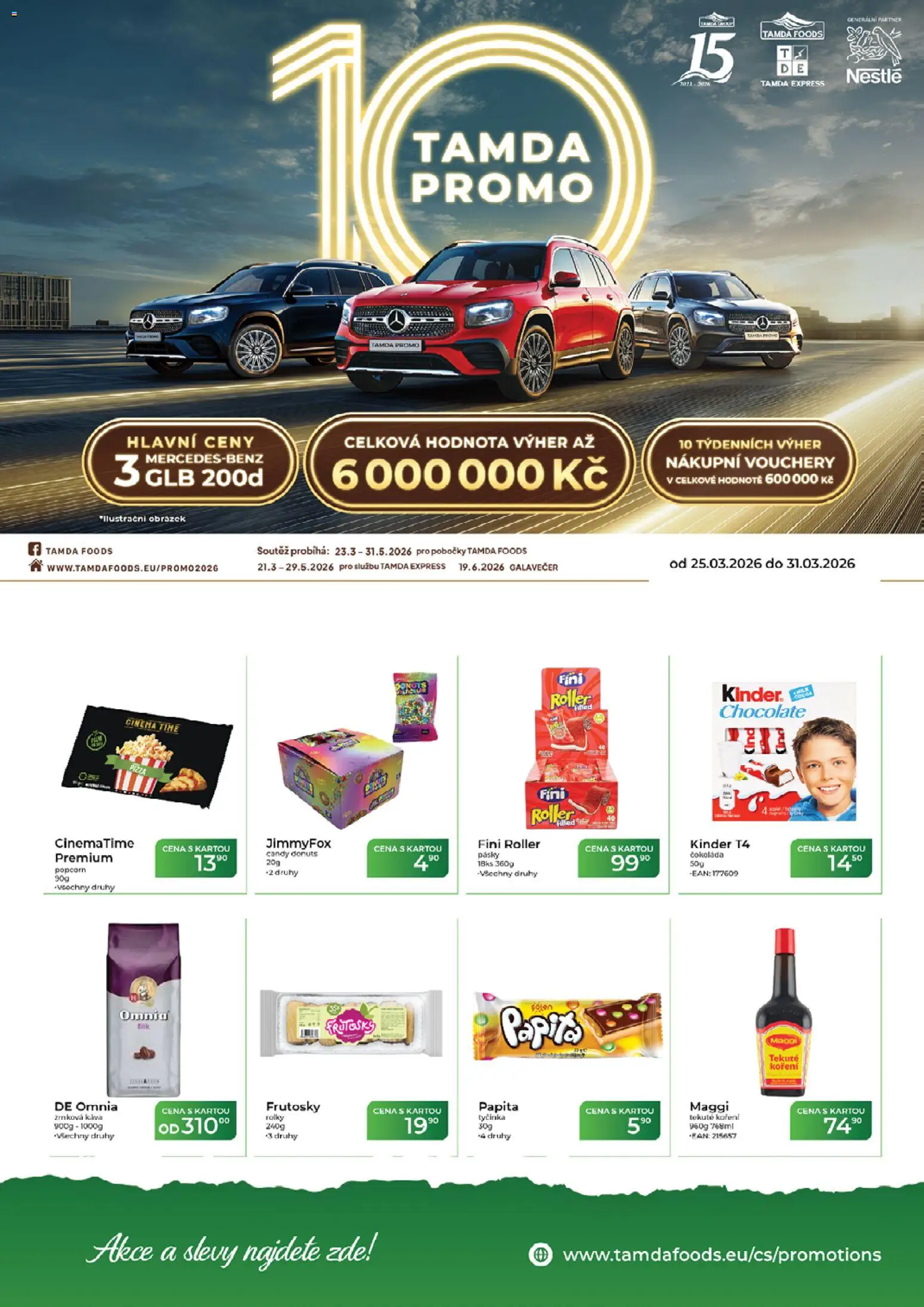 Tamda Foods leták - strana 1- platný od 25.03.2026
