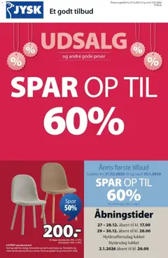 Forhåndsvisning JYSK - Tilbudsavis gyldig fra 31/12/2025