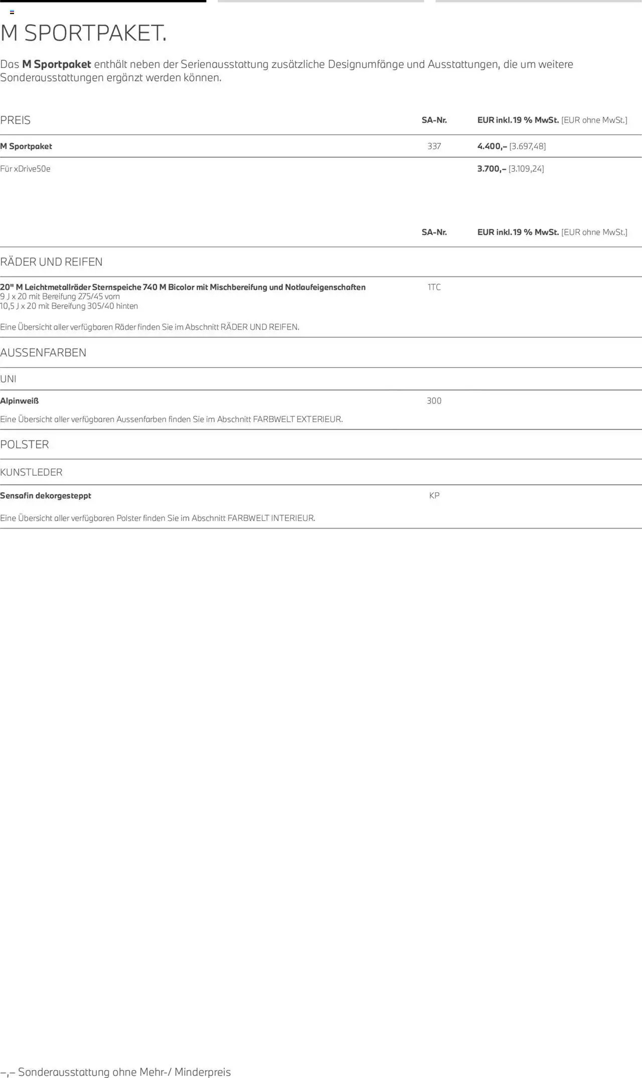 BMW X5 - Seite 8 - gültig ab 01.08.2025