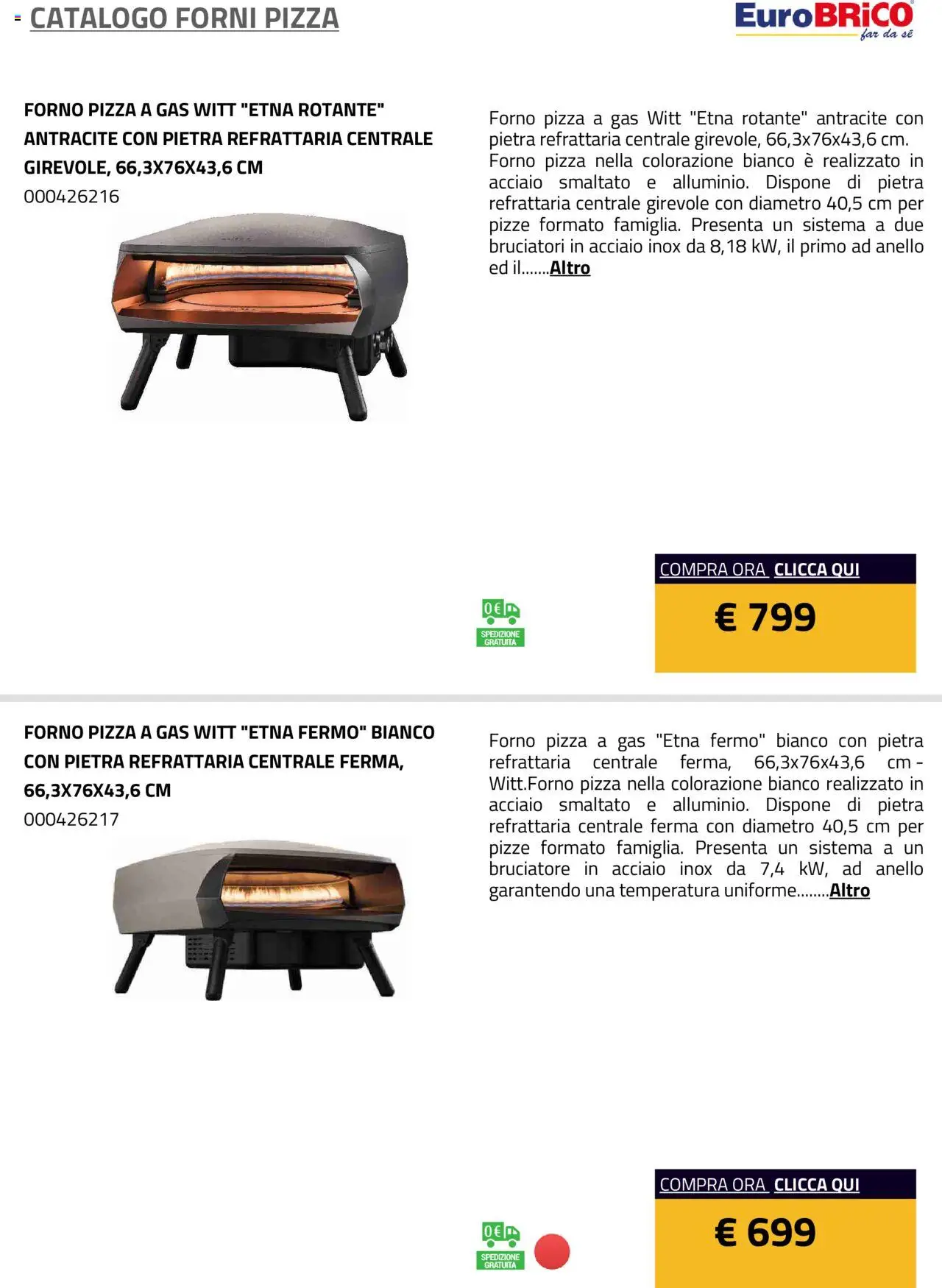 Eurobrico Forni Pizza catalogo - pagina 12 - valido dal 23/07/2025
