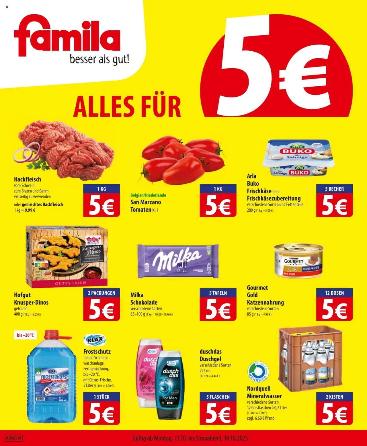 Famila Prospekt 	 - Seite 1 - gültig ab 13.10.2025