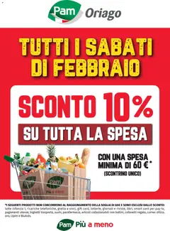 Anteprima PAM Sconto Oriago Febbraio catalogo valida dal 01/02/2026