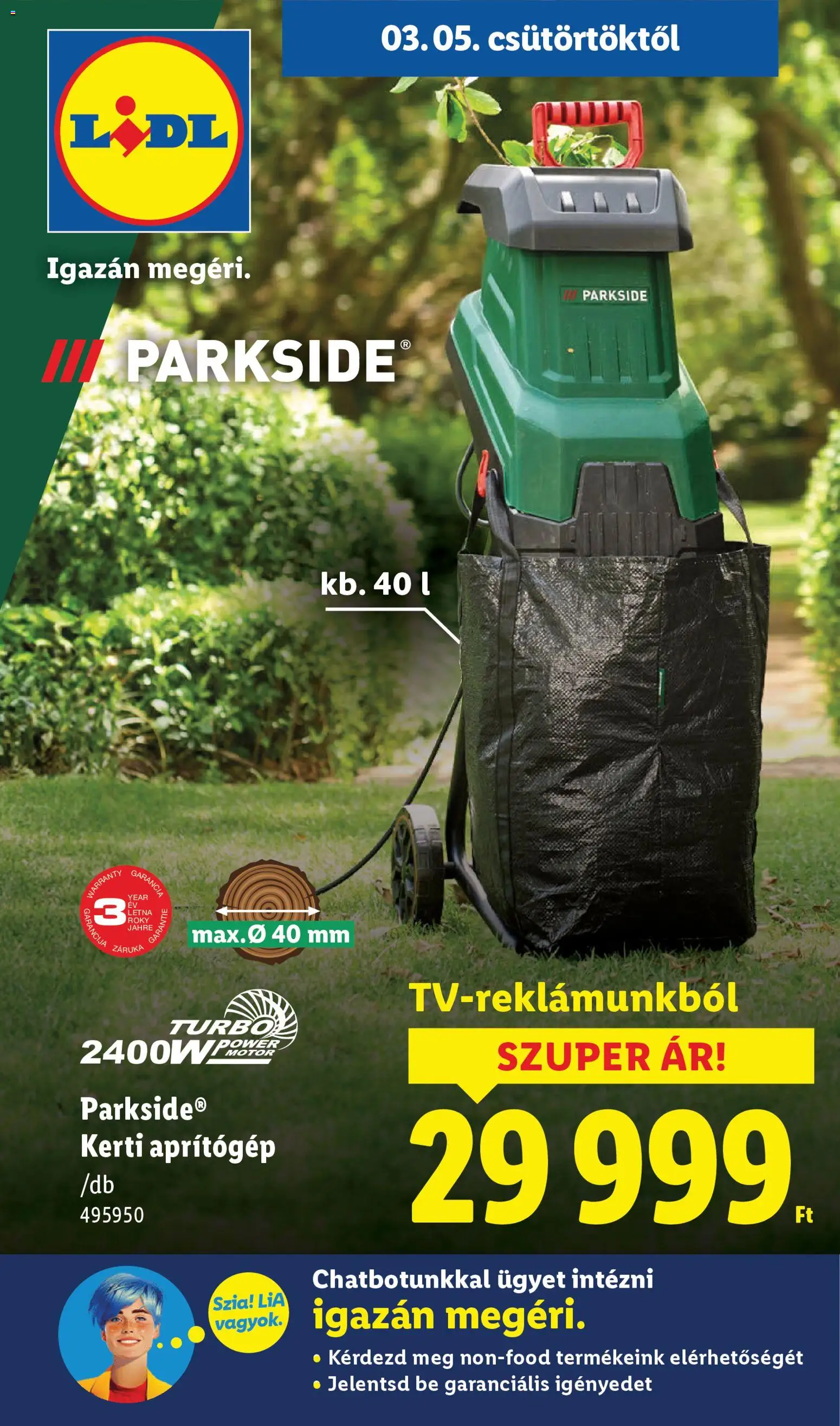 Lidl Nonfood kínálatunk - 1oldal - érvényes 2026.03.05.-tól