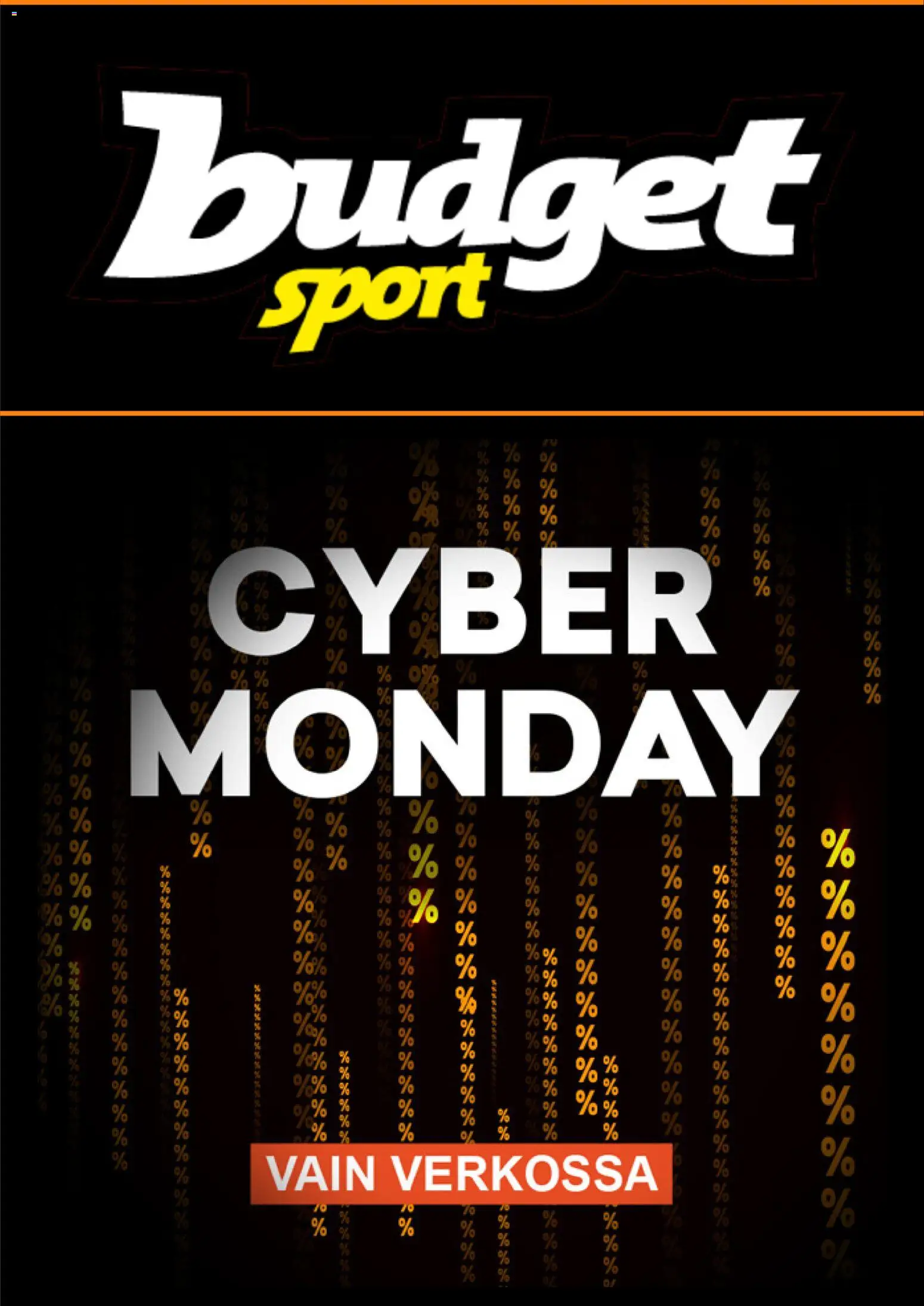 Budget Sport - Cyber Monday - sivu 1- voimassa alkaen 01/12/2025
