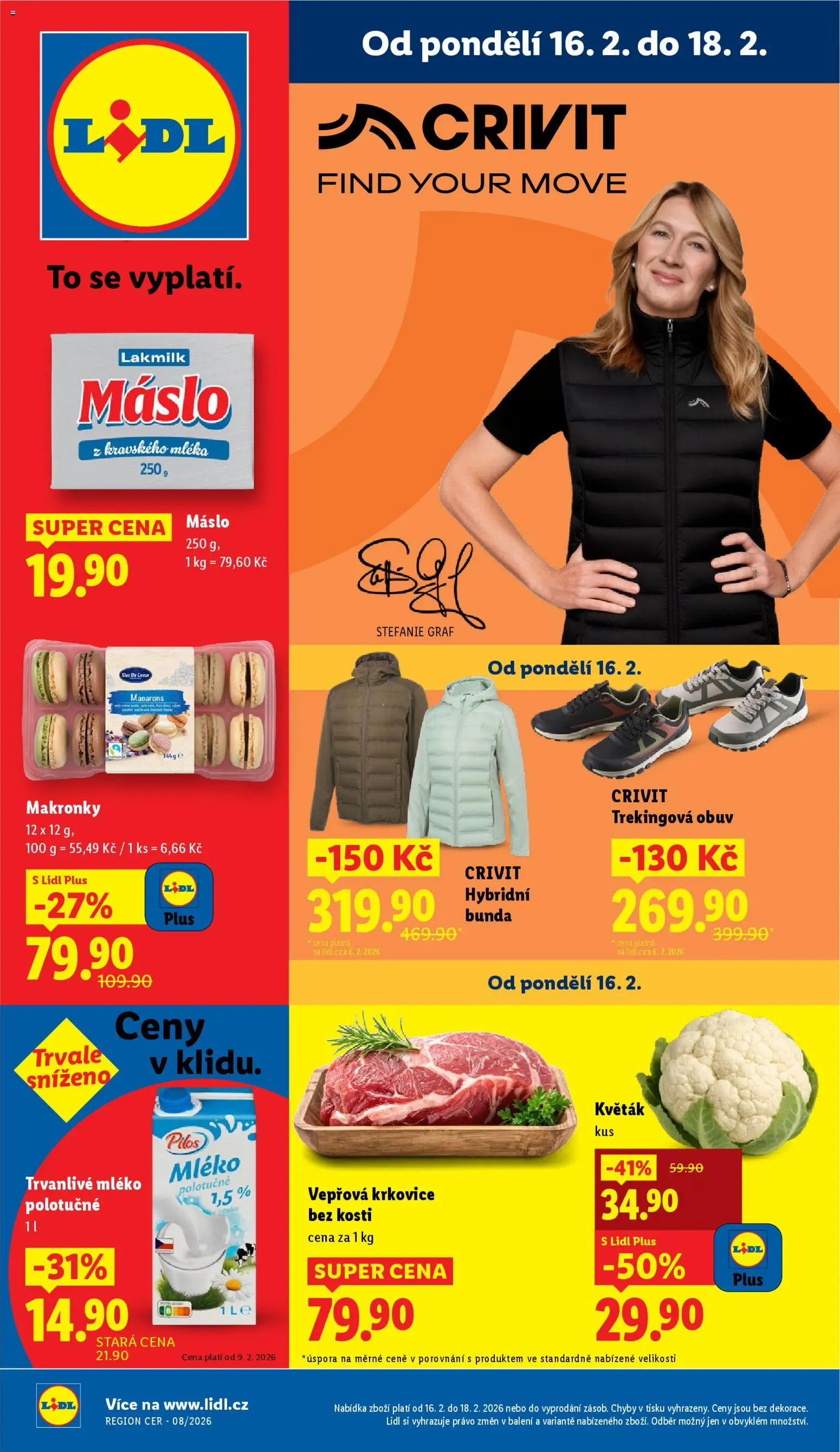 Lidl leták - strana 1- platný od 16.02.2026