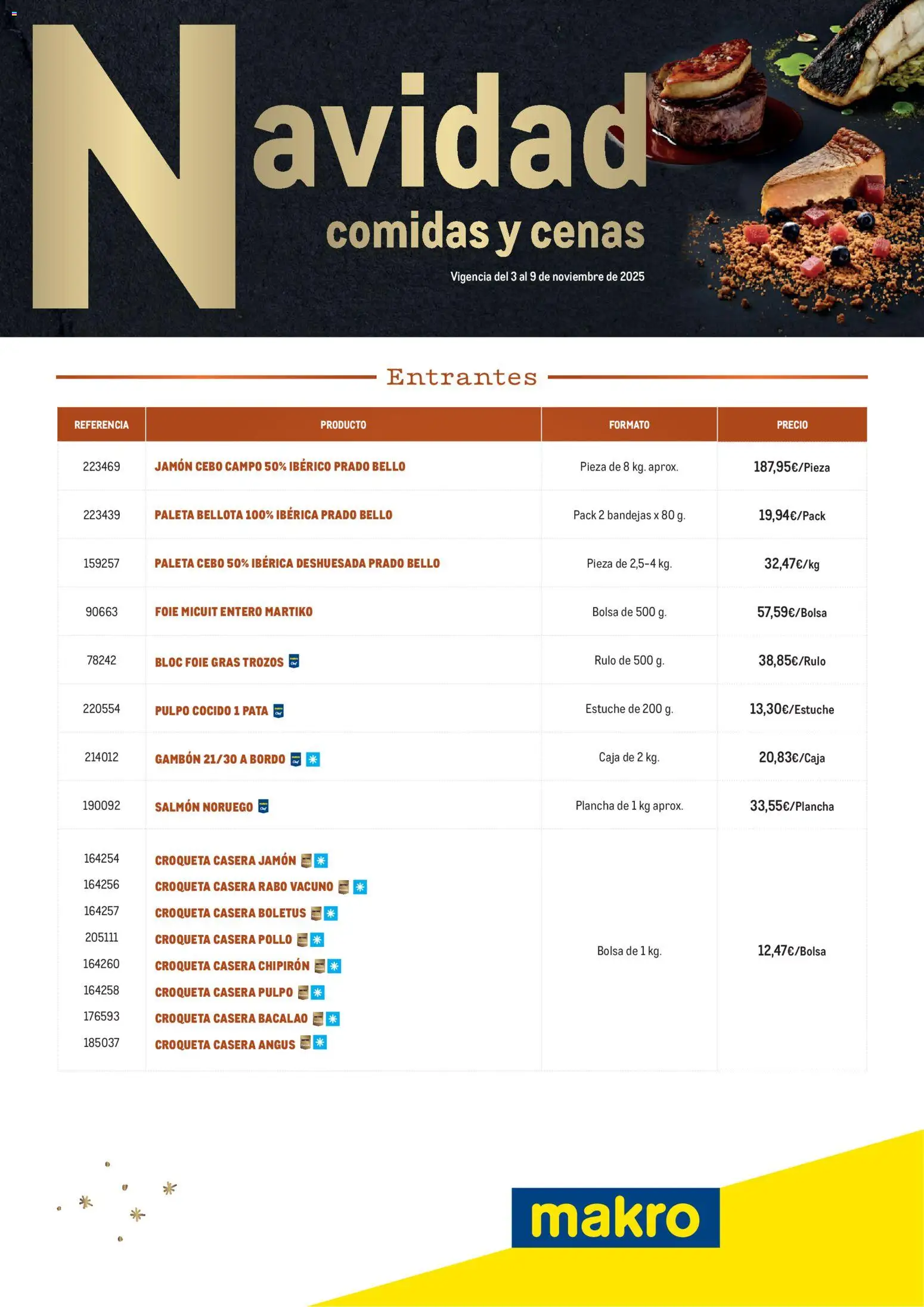 Makro - Cena Navidad Levante - Página de 1 - Válido desde 03/11/2025