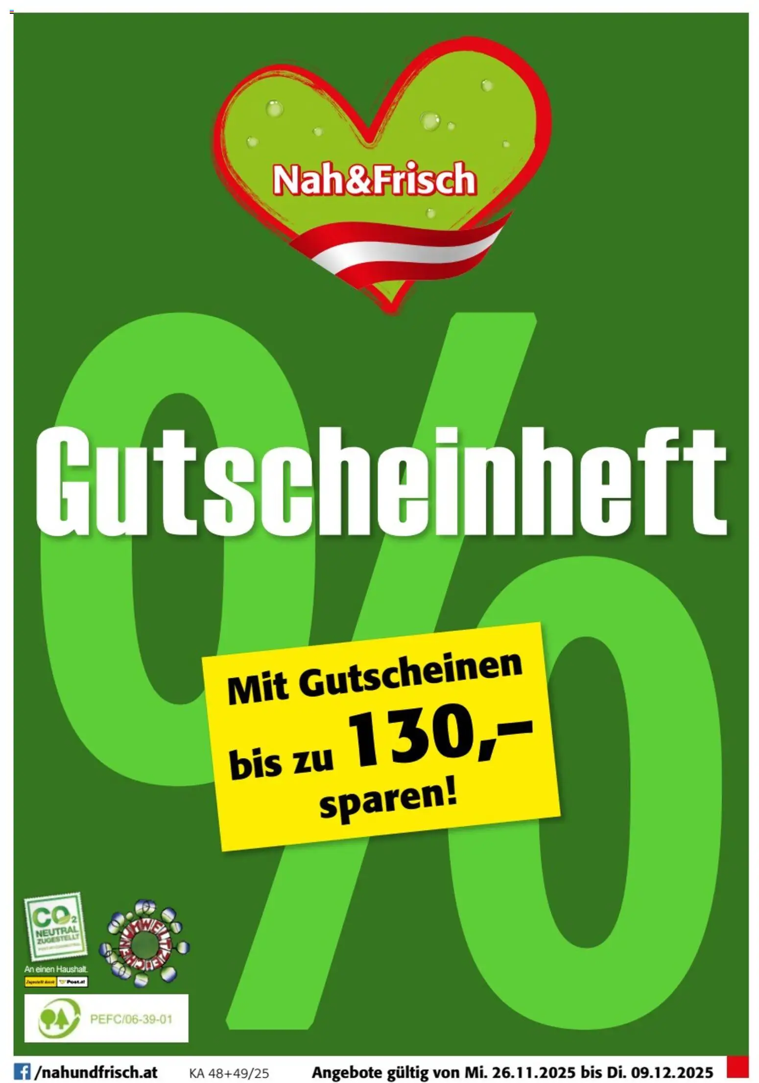 Nah und Frisch Gutscheinheft - Seite 1- gültig ab 26.11.2025