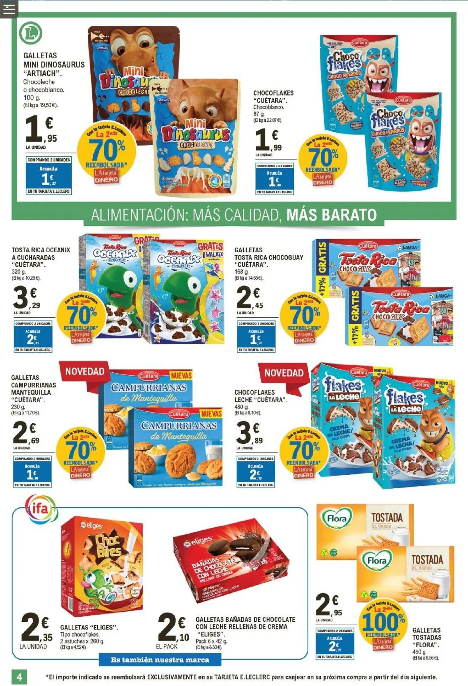 E.Leclerc folleto - Página de 4 - Válido desde 22/04/2026