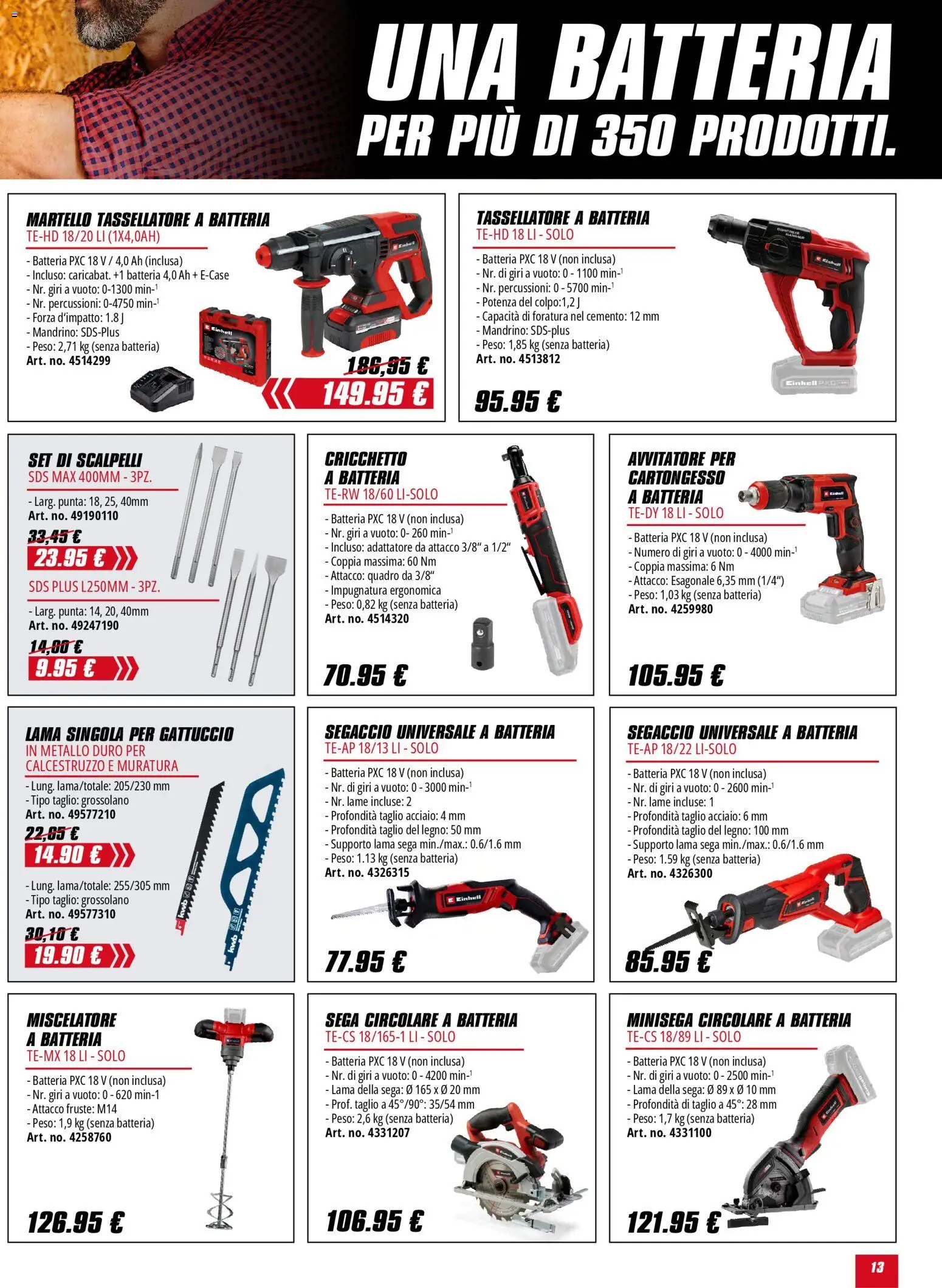 Volantino Einhell	 - pagina 13 - valido dal 02/02/2026