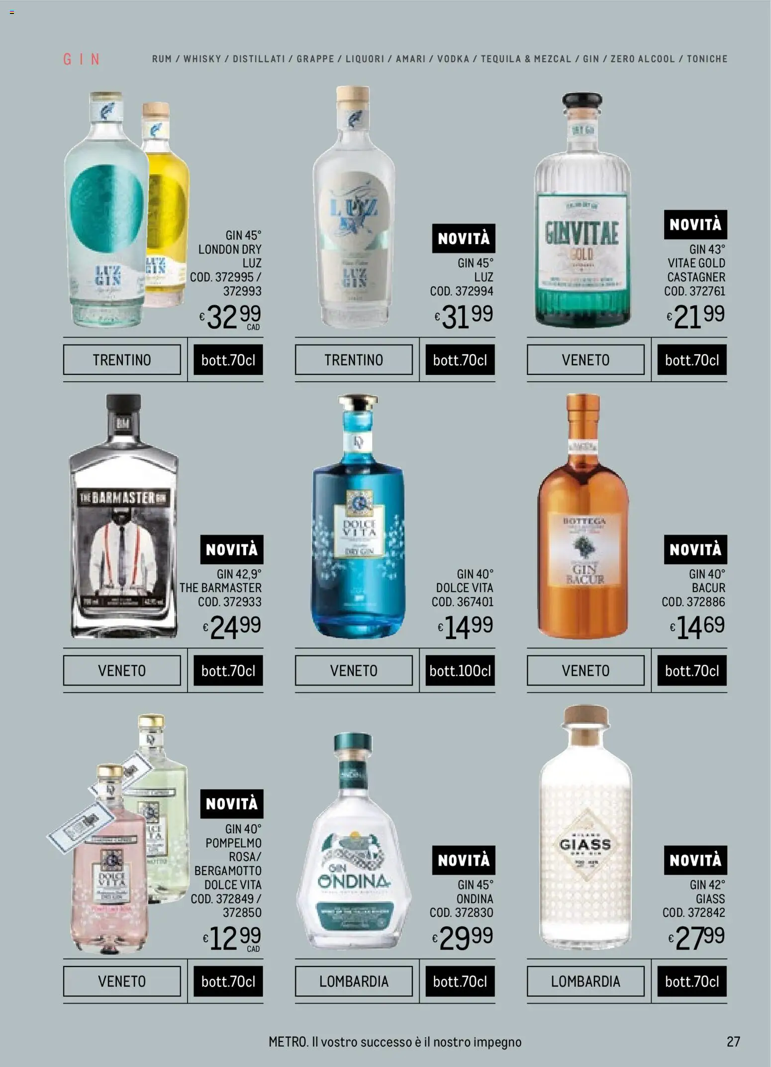 Metro Spirits Collection catalogo - pagina 27 - valido dal 06/11/2025