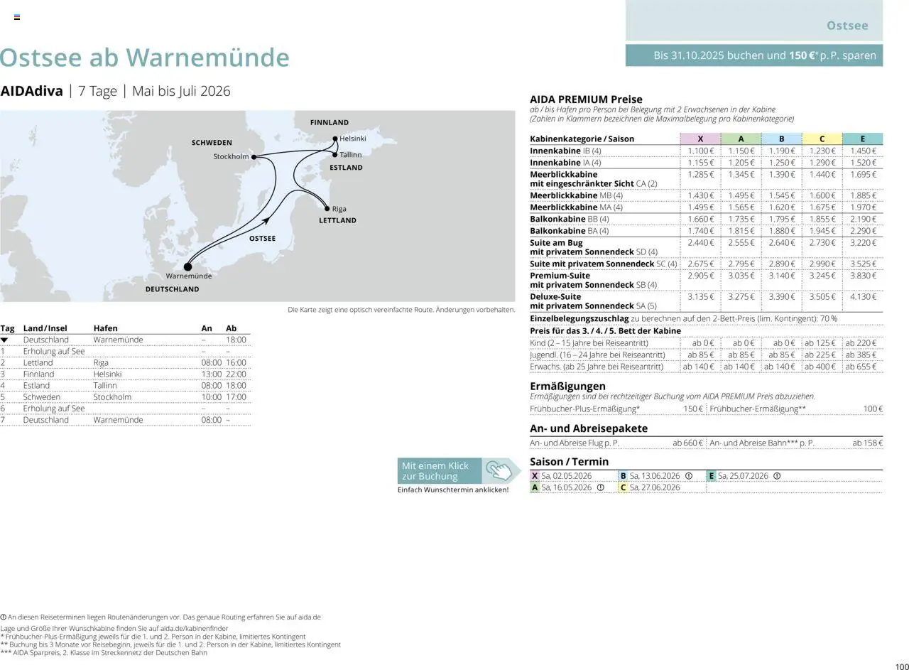 Aida Sommer 2026 - Seite 100 - gültig ab 01.03.2026