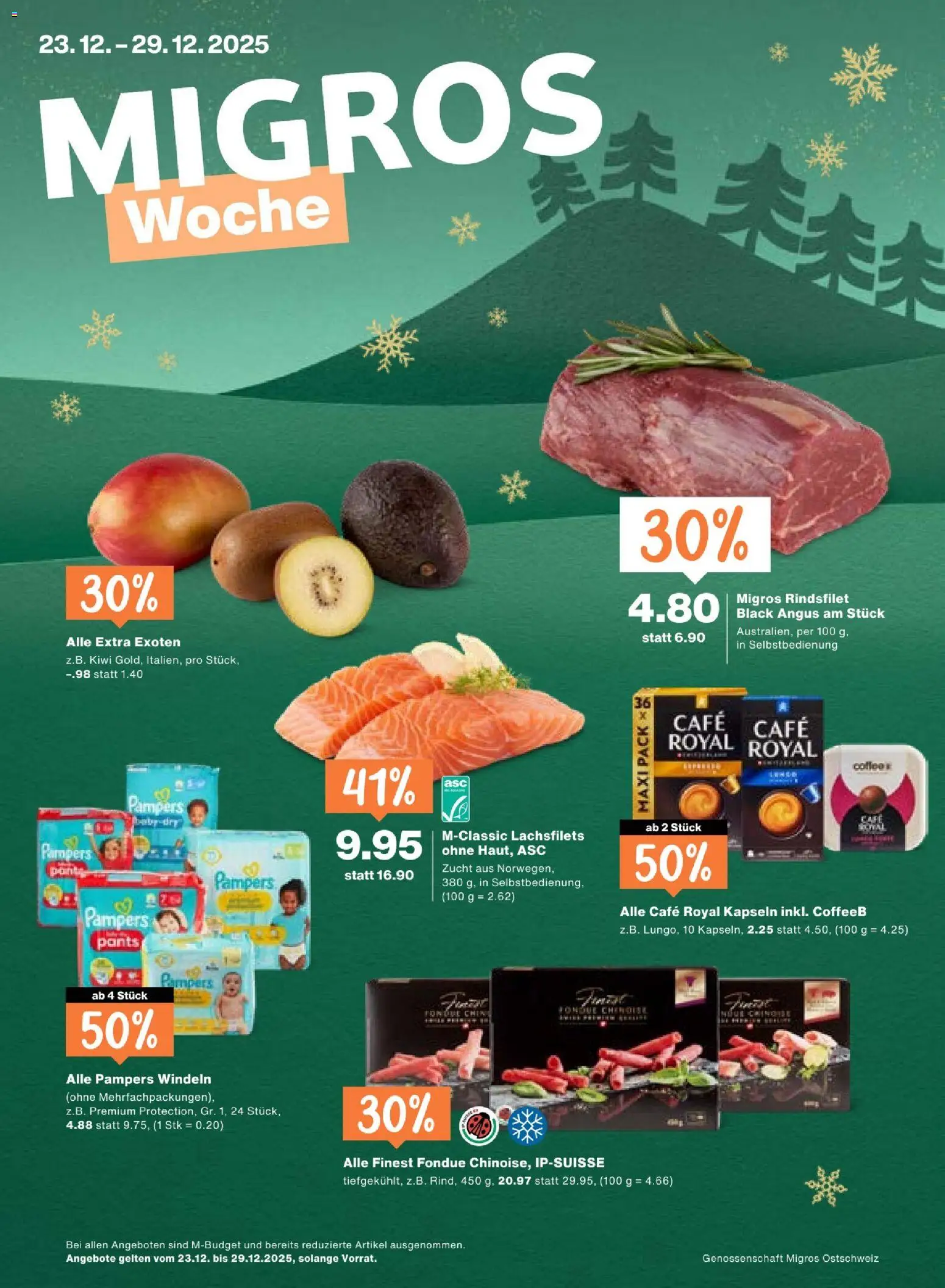 Migros Aktionen - Seite 1- gültig ab 23.12.2025