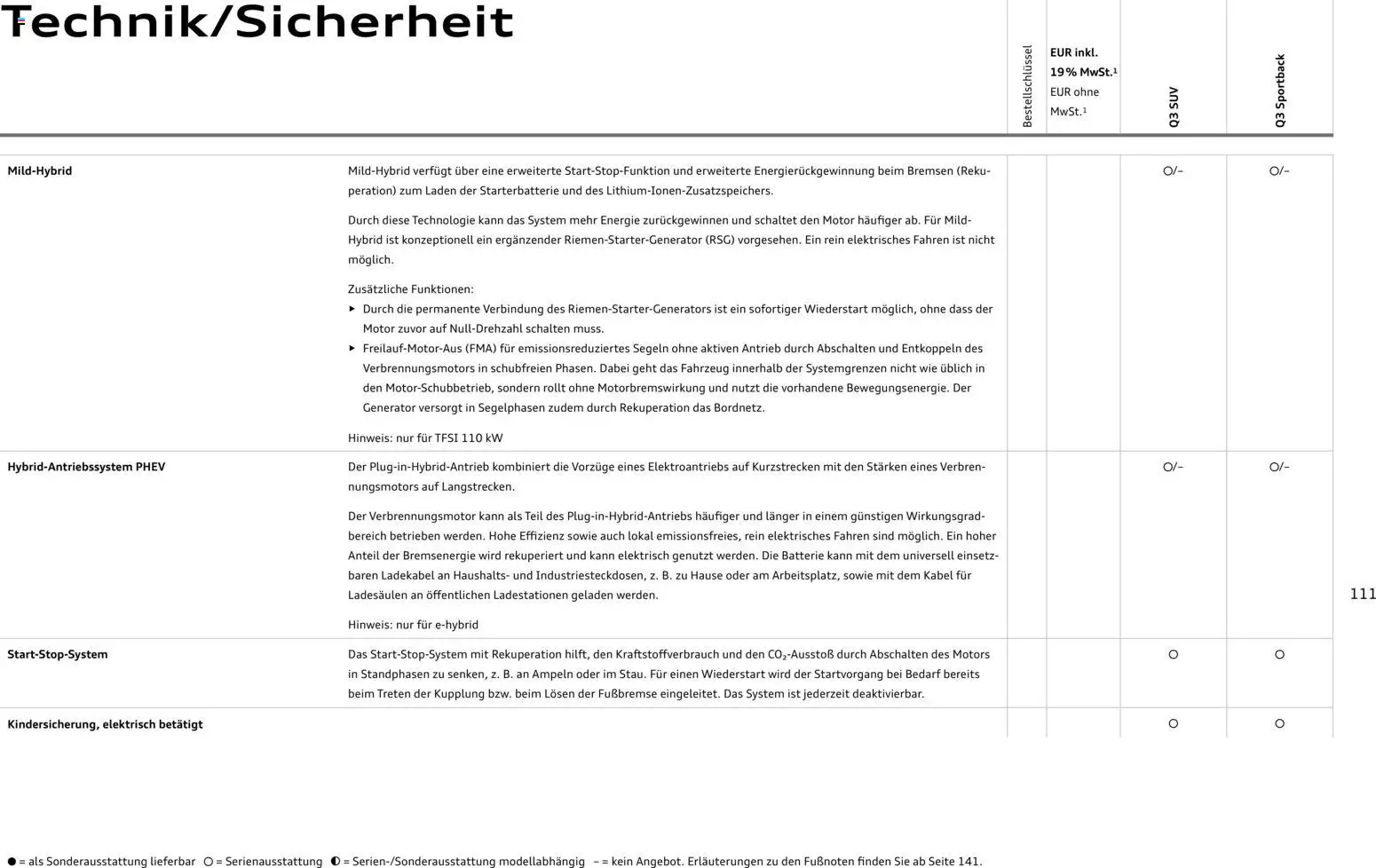 Audi Q3 - Seite 111 - gültig ab 29.01.2026