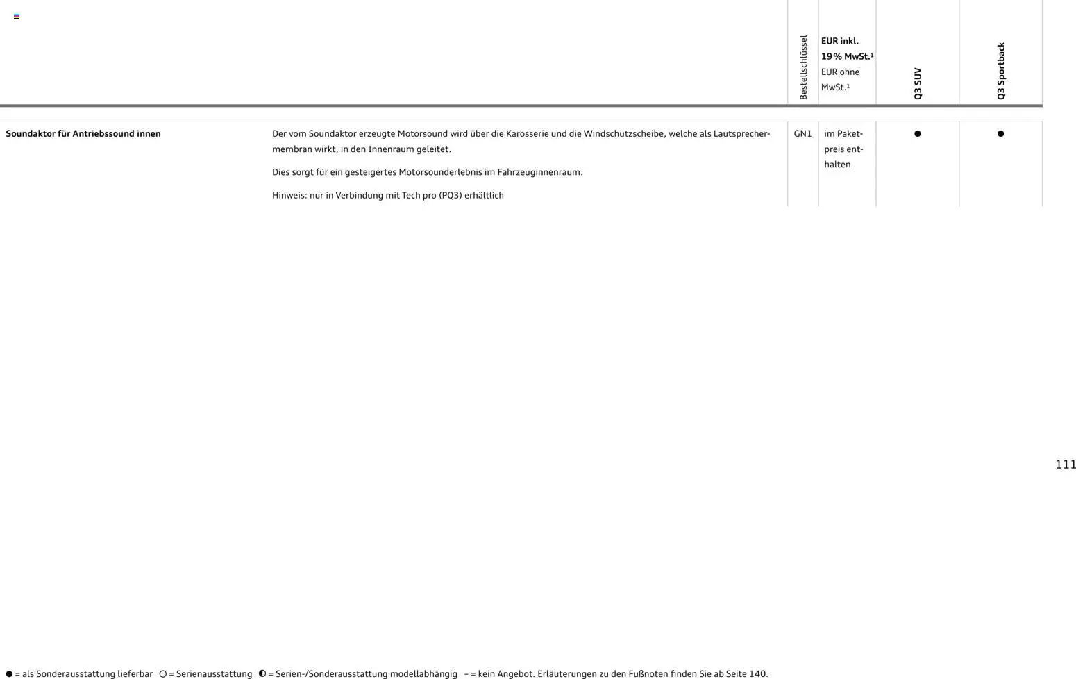 Audi Q3 - Seite 111 - gültig ab 29.01.2026