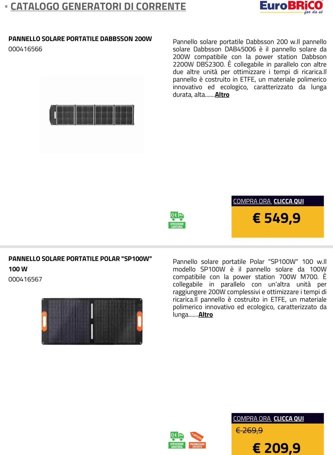 Eurobrico Generatori catalogo - pagina 19 - valido dal 23/07/2025