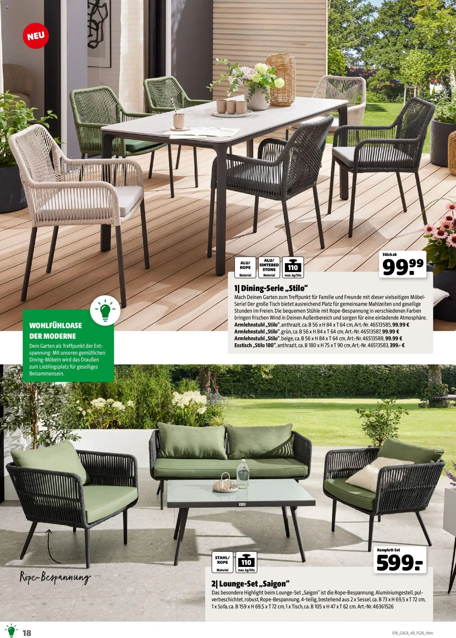 Hagebau Gartenmöbelsortiment - Seite 18 - gültig ab 02.03.2026