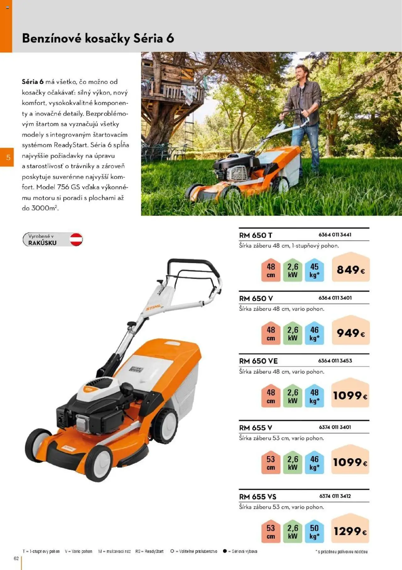 Katalóg STIHL Jar 2025 - strana 62- platný od 01.04.2025