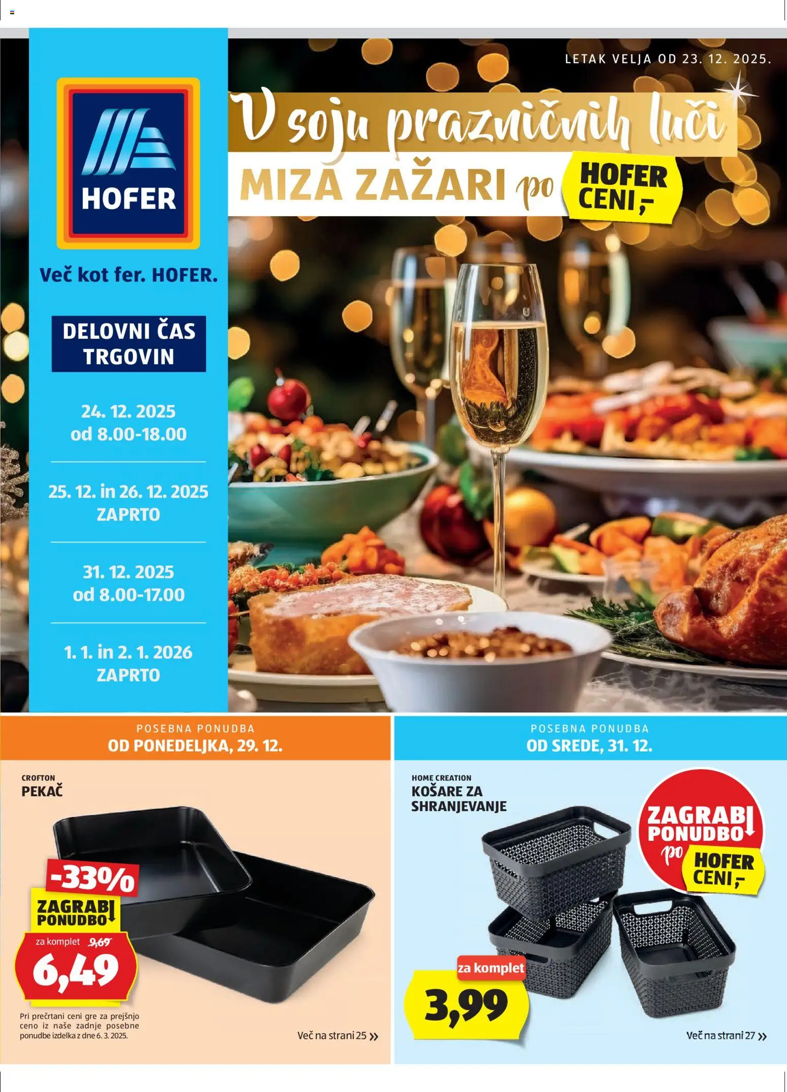Hofer SI - Katalog - stranica 1- važeći od 23.12.2025