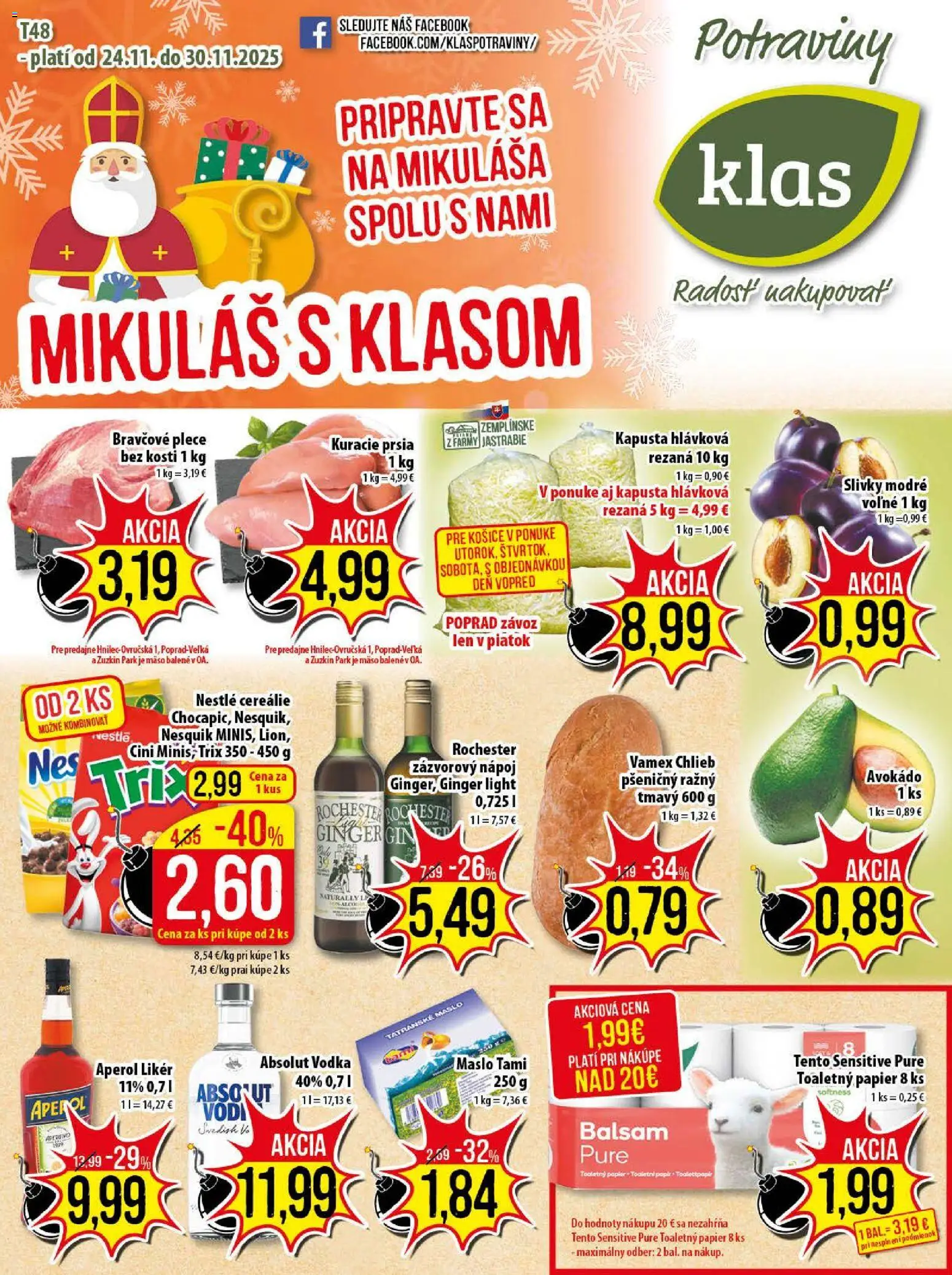 Klas leták - strana 1- platný od 24.11.2025