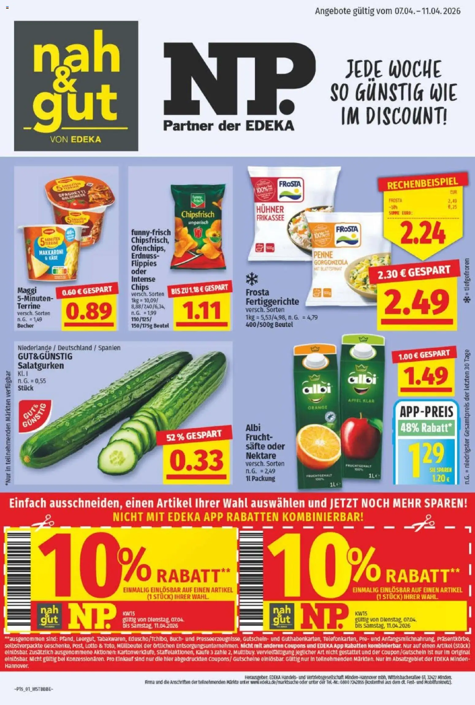 NP Discount Prospekt - Seite 1 - gültig ab 06.04.2026