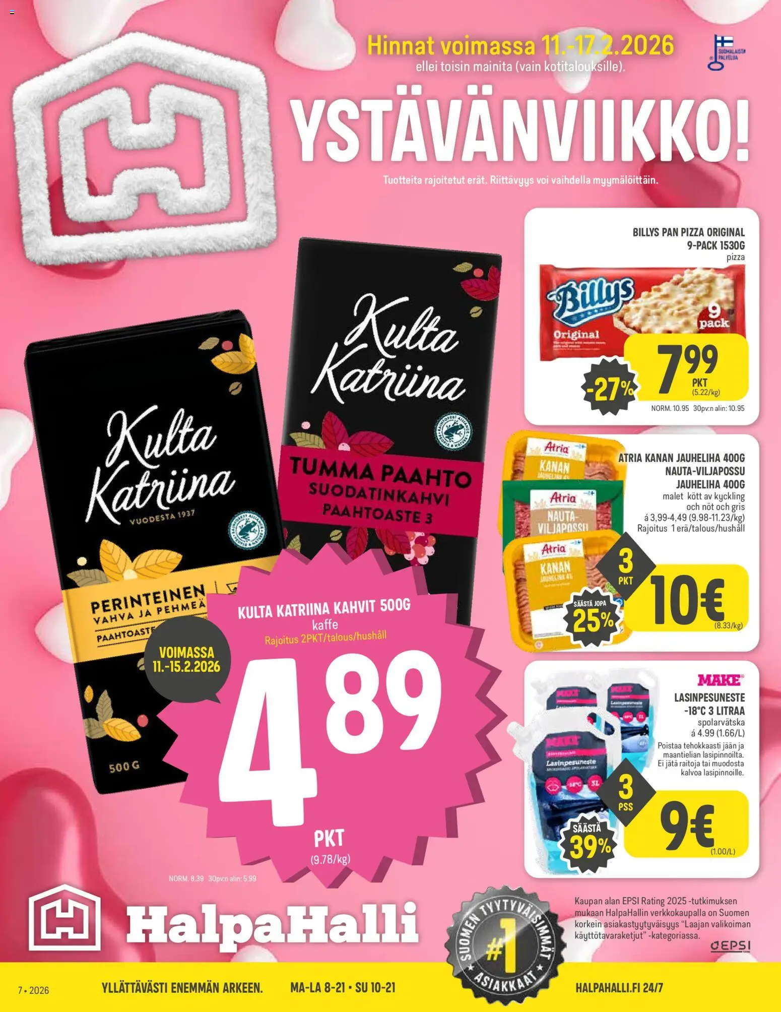 Halpa Halli tarjoukset - sivu 1- voimassa alkaen 11/02/2026