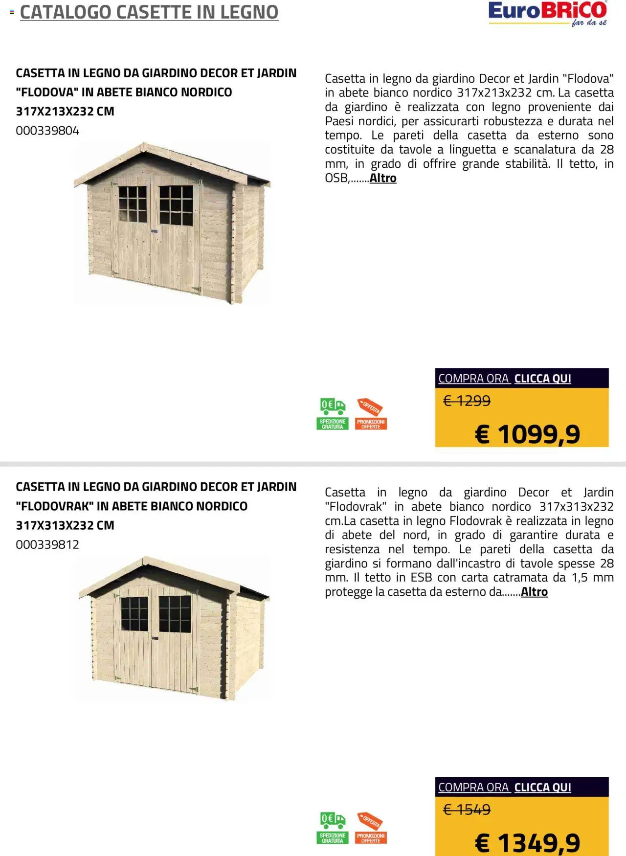 Eurobrico Casette in legno catalogo - pagina 5 - valido dal 23/07/2025