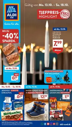 Vorschau Aldi Süd Prospekt 	 gültig ab 13.10.2025