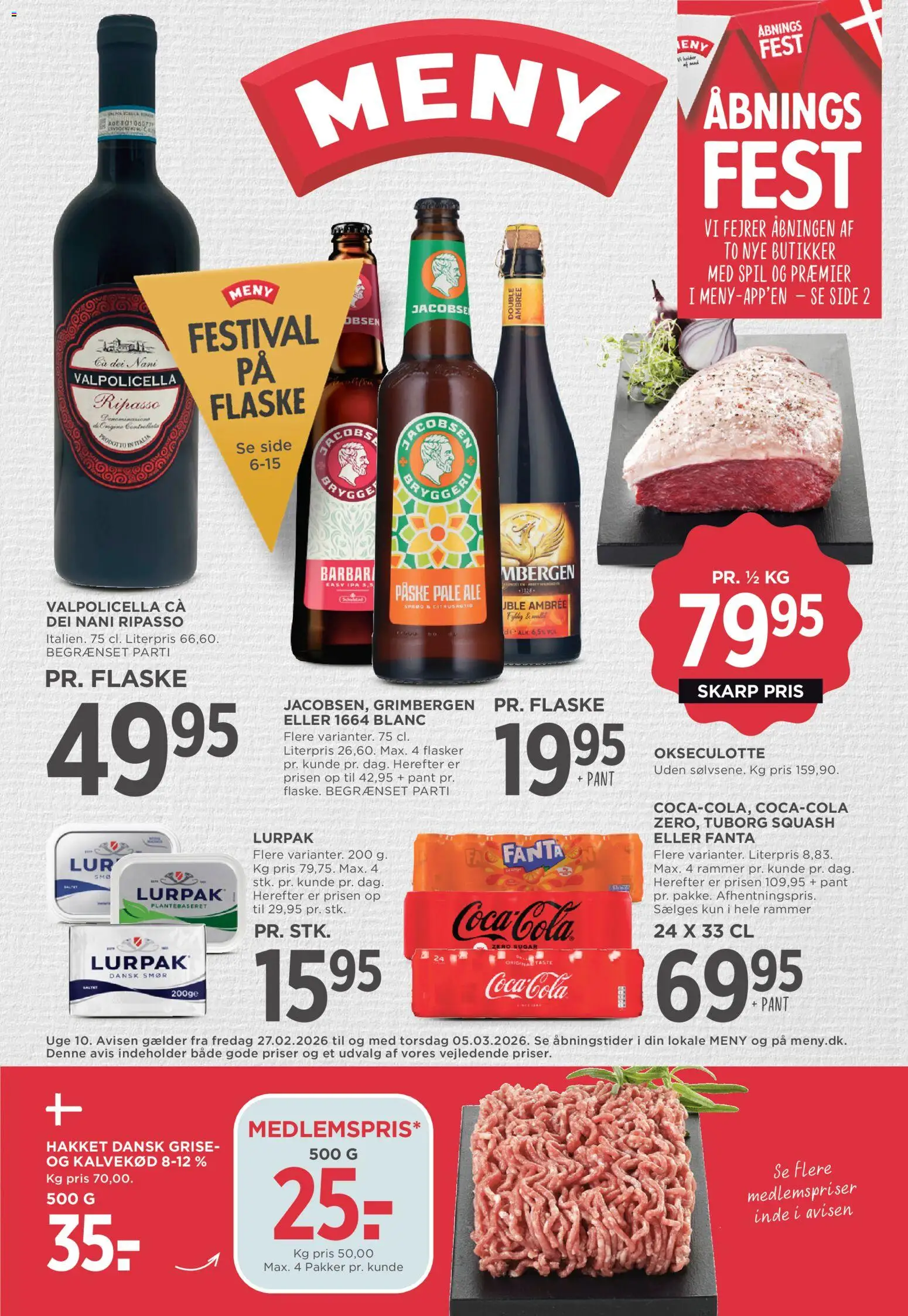 Meny - Tilbudsavis - side 1- gyldig fra 27/02/2026