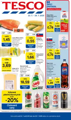 Tesco leták platný od 23.07.2025