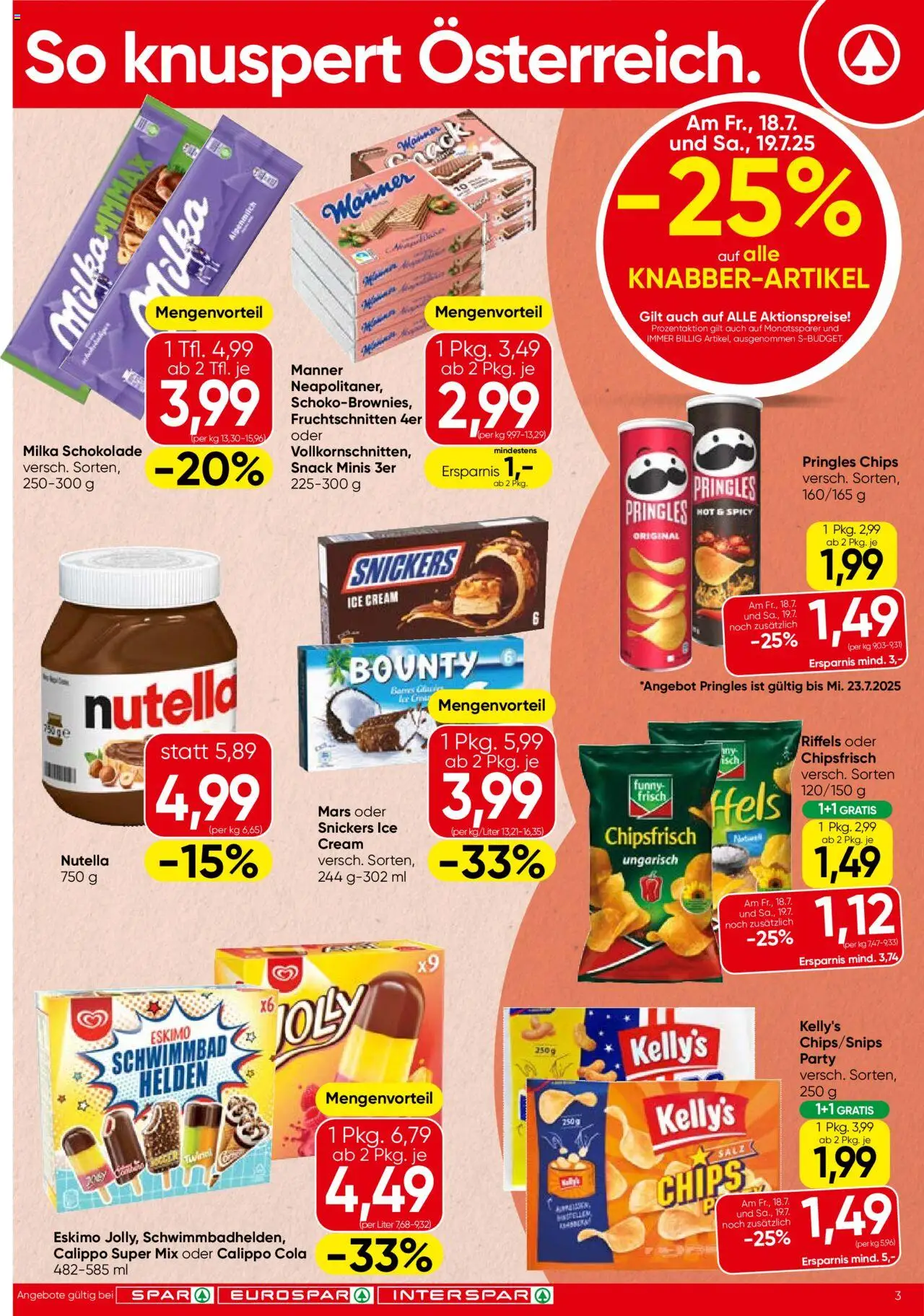 Spar Flugblatt - Salzburg  - Seite 3- gültig ab 17.07.2025