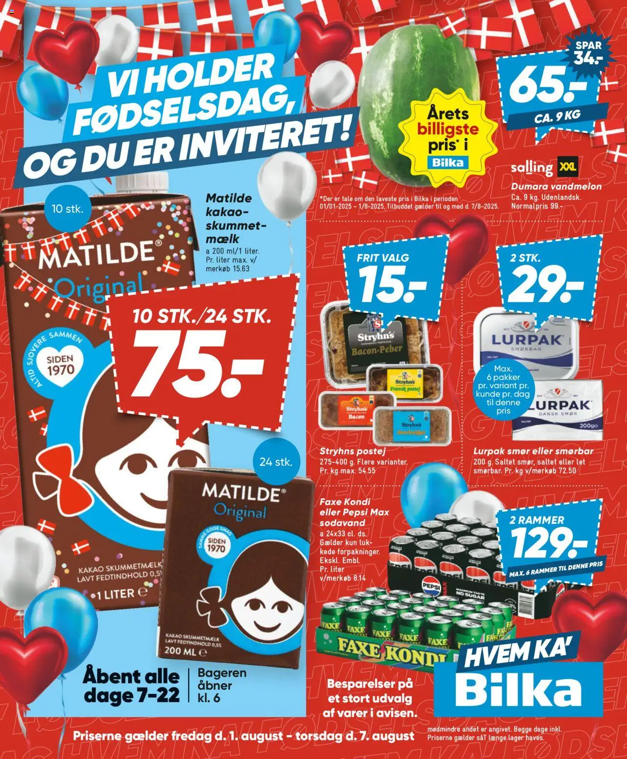 Bilka - Tilbudsavis - side 1- gyldig fra 01/08/2025