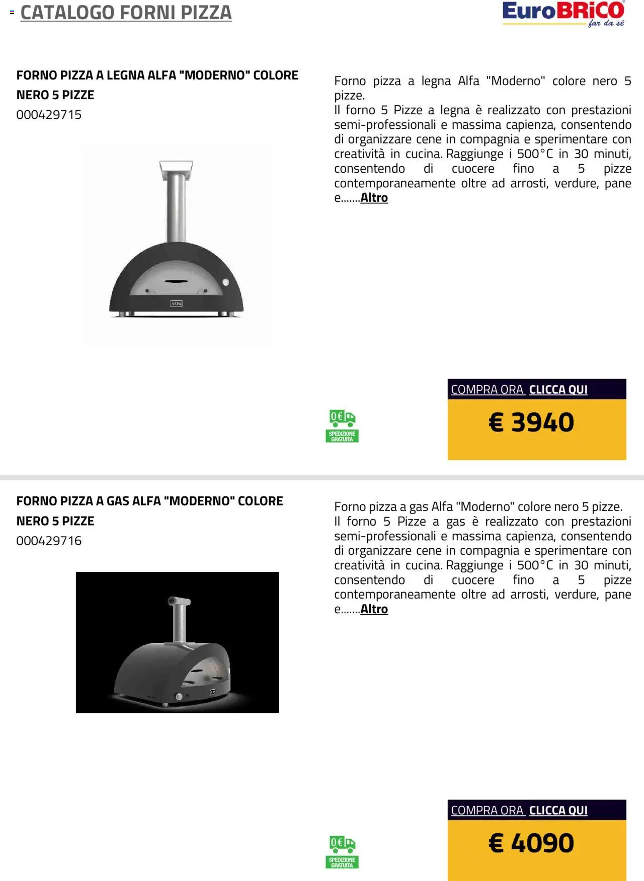 Eurobrico Forni Pizza catalogo - pagina 43 - valido dal 23/07/2025