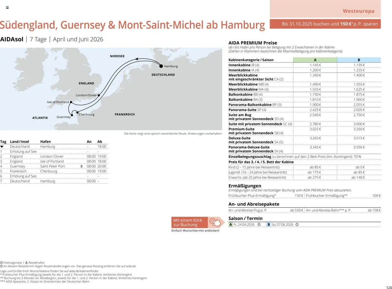 Aida Sommer 2026 - Seite 120 - gültig ab 01.03.2026