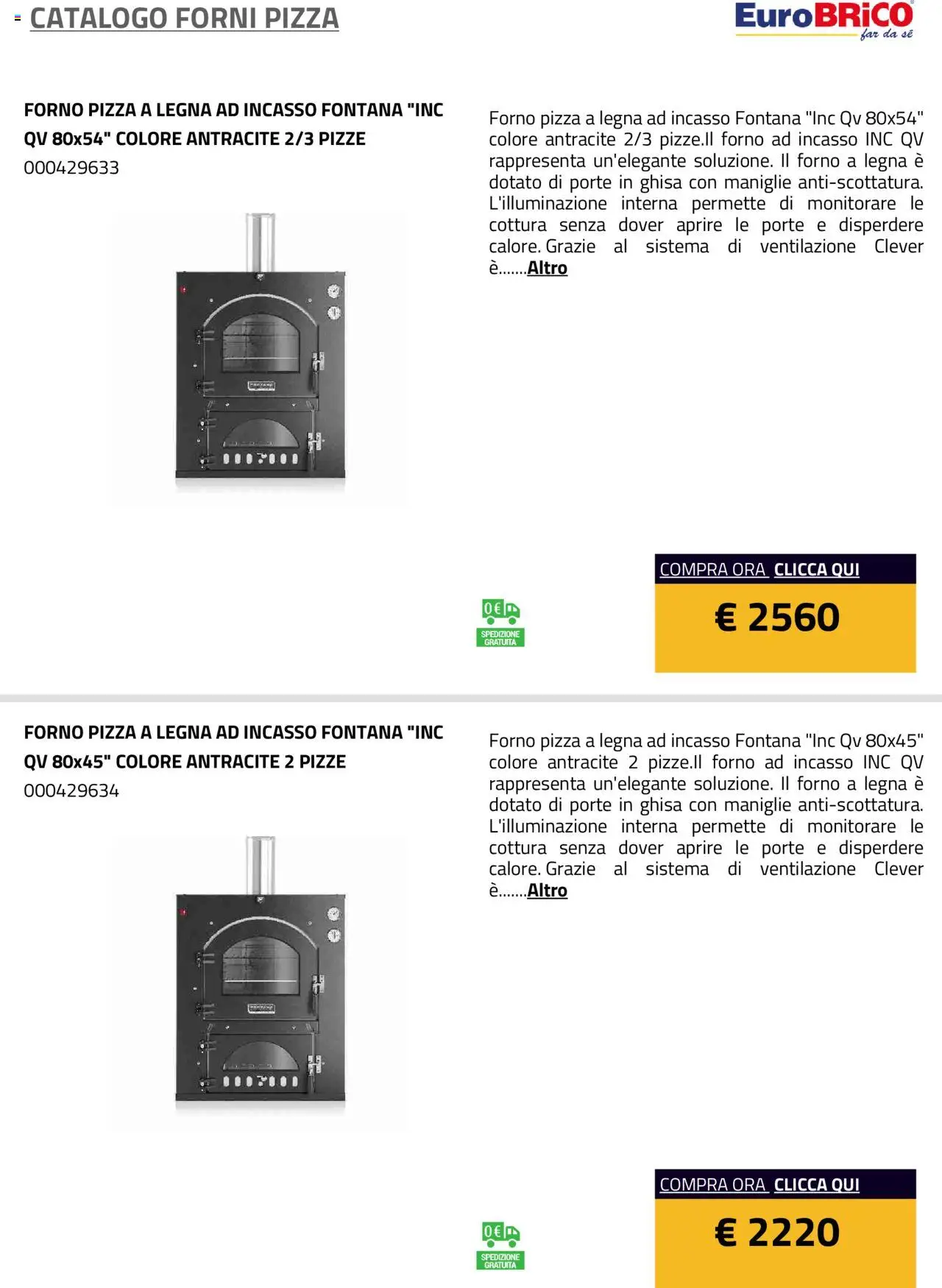 Eurobrico Forni Pizza catalogo - pagina 16 - valido dal 23/07/2025