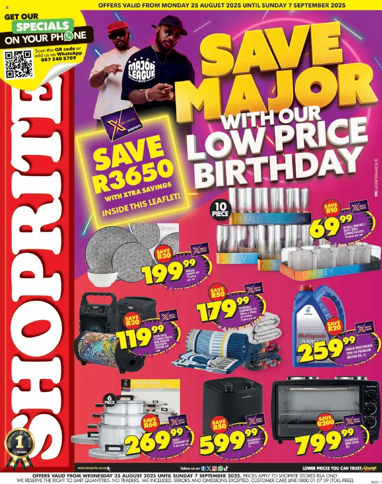 Shoprite Specials - page 1- valid from 25/08/2025