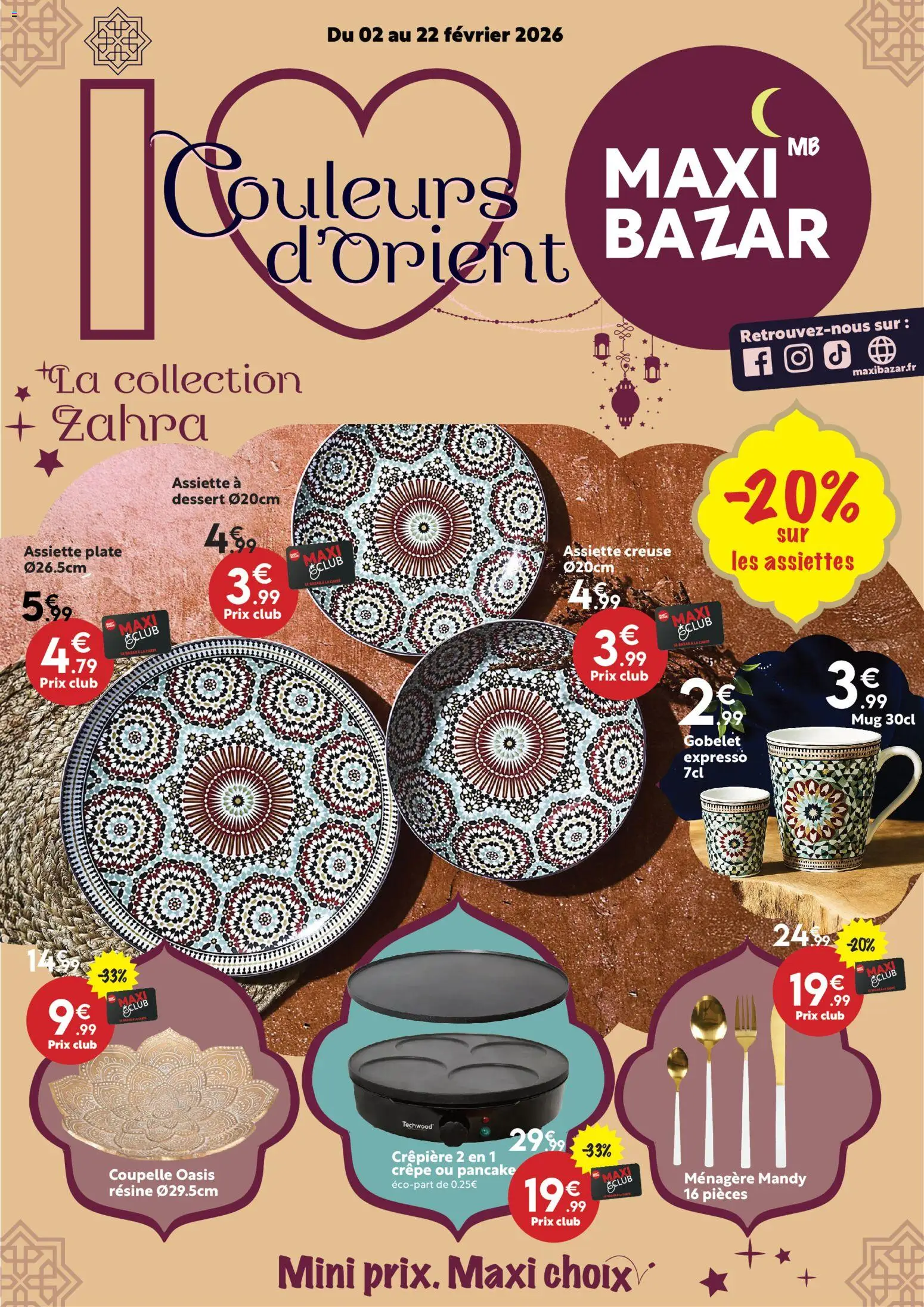 Maxi Bazar - Catalogue saisonnier Maxi Bazar - page 1 - valable à partir du 02/02/2026