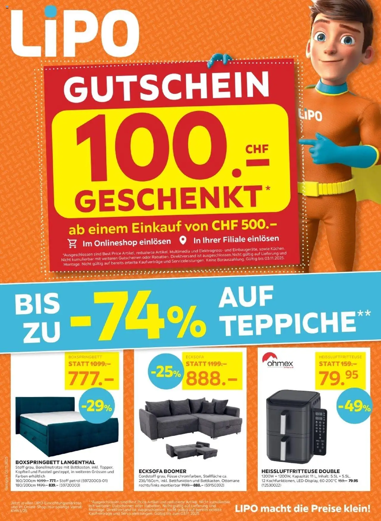 Lipo Aktionen - Seite 1- gültig ab 21.10.2025