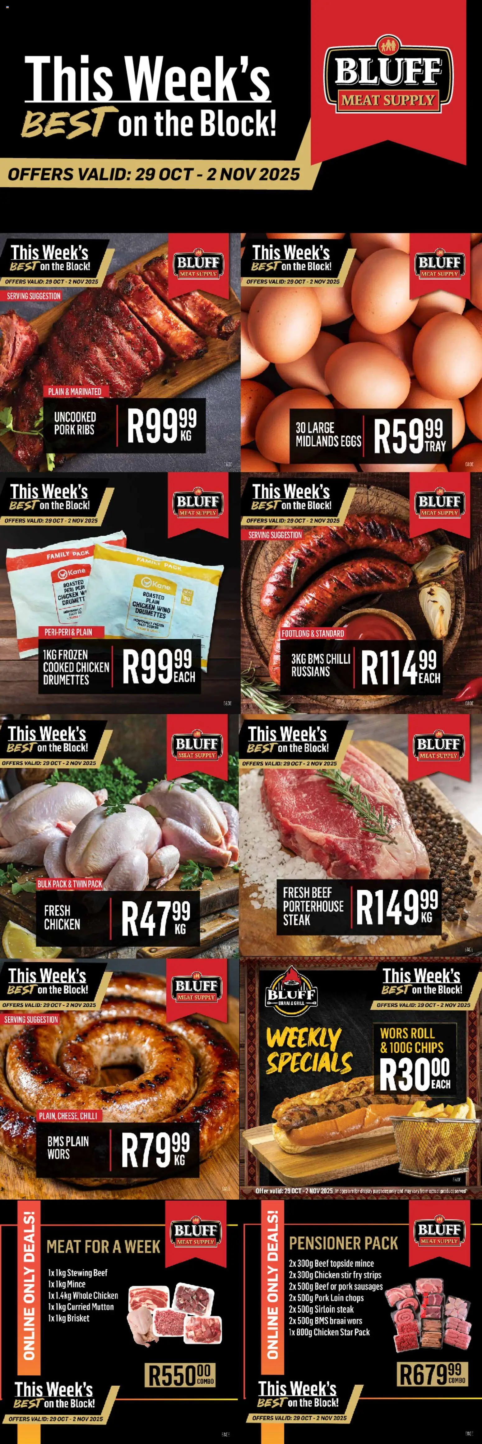 Bluff Meat Supply - This Week's BEST on the Block! - page 1- valid from 29/10/2025