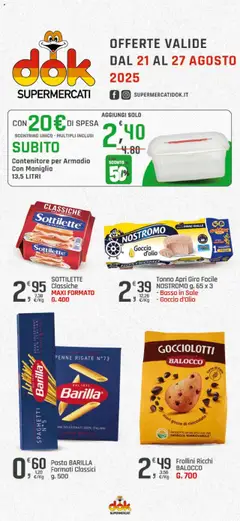 Anteprima Volantino DOK	 valida dal 21/08/2025