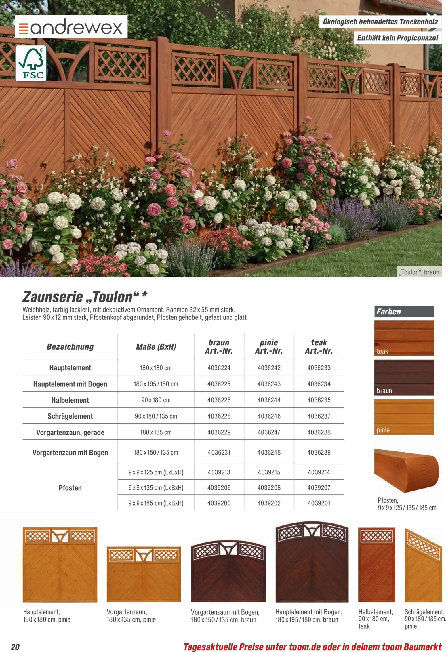 Toom Baumarkt Zäune & Sichtschutz 2026 - Seite 20 - gültig ab 20.02.2026